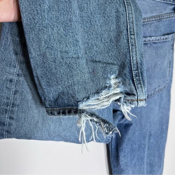 Agolde Sz 27 Riley Crop High-Rise Jean in Emulsion Wash - Picture 6 of 10